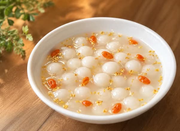 桂花酒酿糯米小丸子 Osmanthus  Glutinous Rice Balls